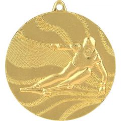 Medaile lyžování zlatá